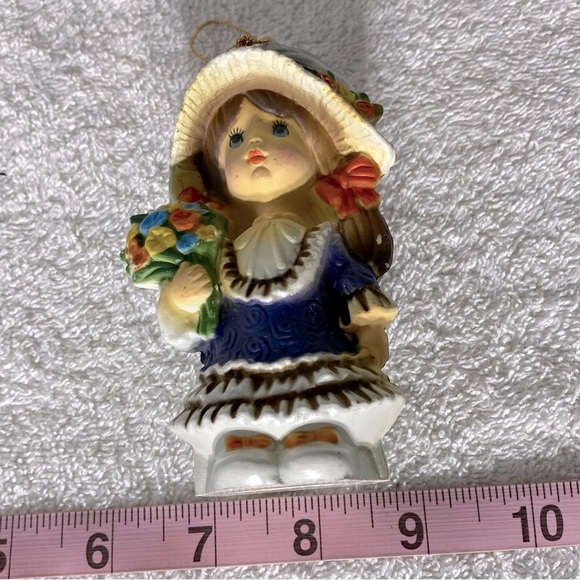 Vintage Holly Hobbie Hard Plastic Christmas Ornament - Picture 7 of 11